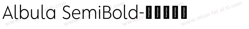 Albula SemiBold字体转换